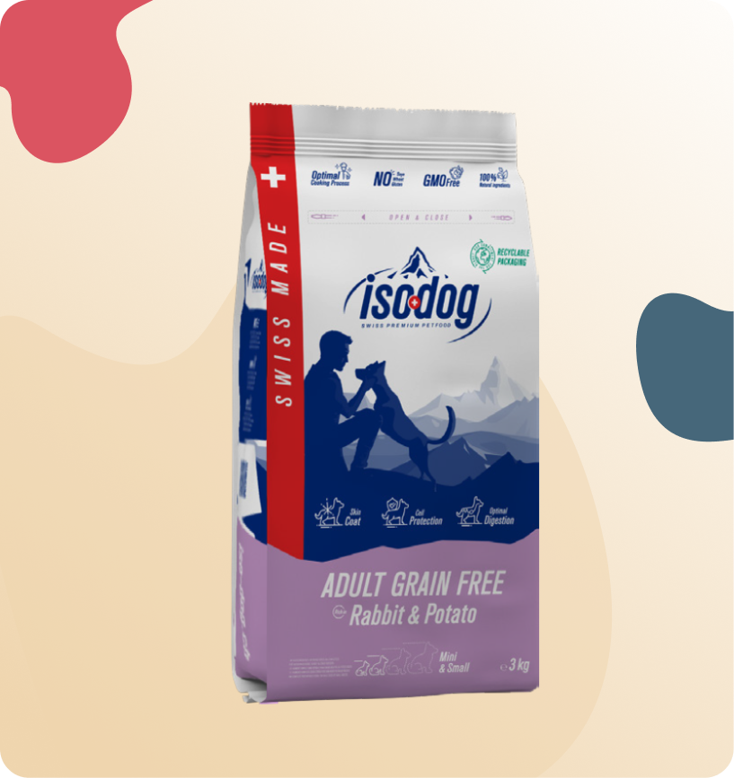 Iso-Dog ADULT GRAIN FREE Rabbit & Potato Mini & Small 3KG