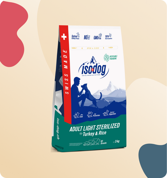 Iso-Dog Adult Light -Sterilised rich in Turkey & Rice