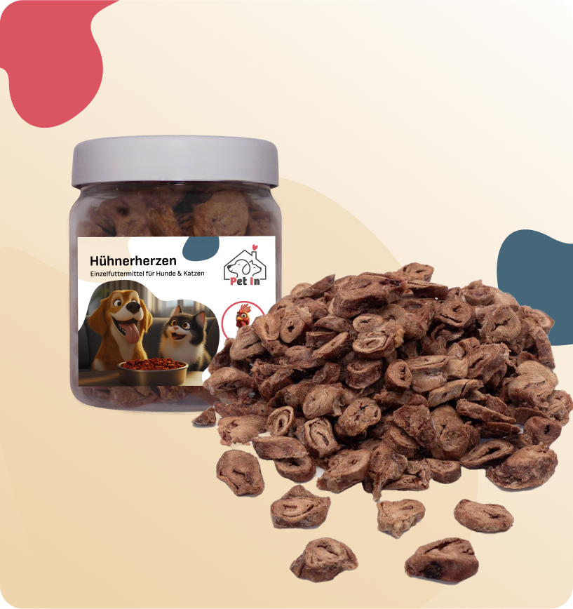 BARF SNACK | Hühnerherzen gefriergetrocknet
