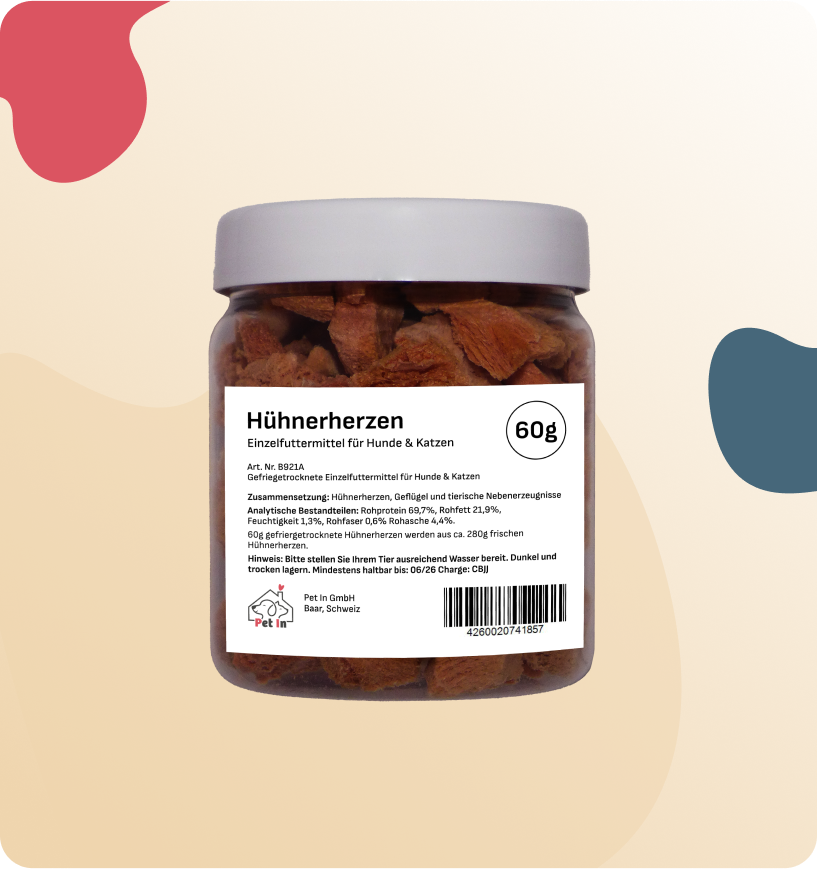 BARF SNACK | Hühnerherzen gefriergetrocknet