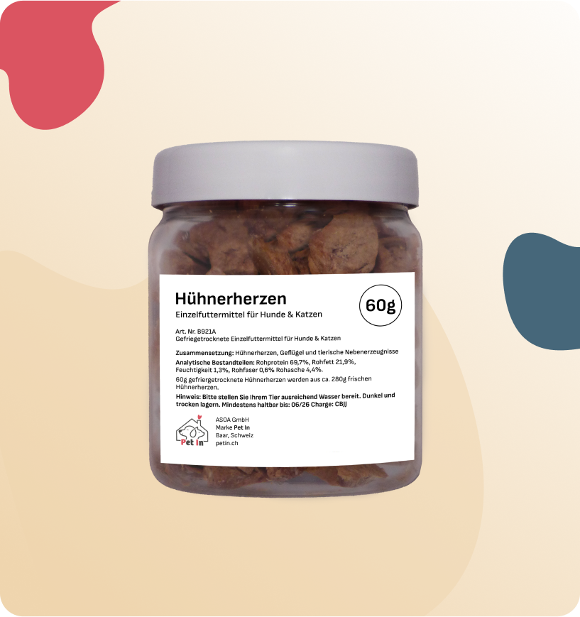 BARF SNACK | Hühnerherzen gefriergetrocknet