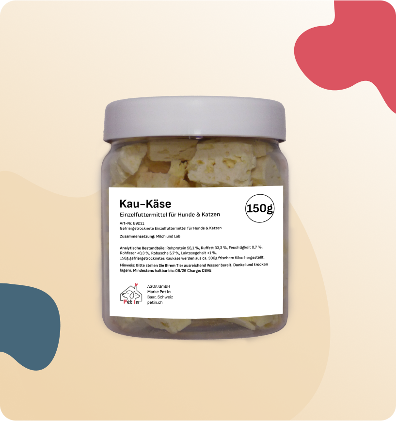 BARF SNACK | Kau-Käse gefriergetrocknet