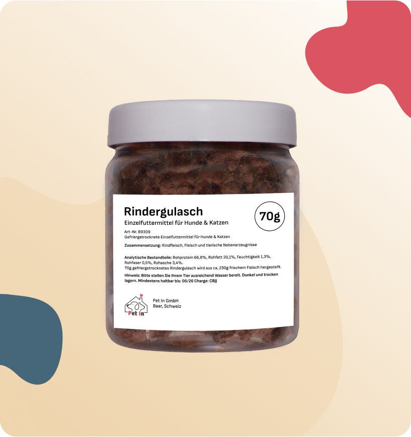 BARF SNACK | Rindergulasch gefriergetrocknet