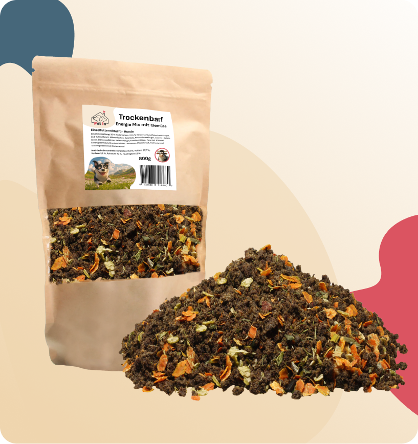 TROCKENBARF | Energie Mix 100% Fleisch und Gemüse