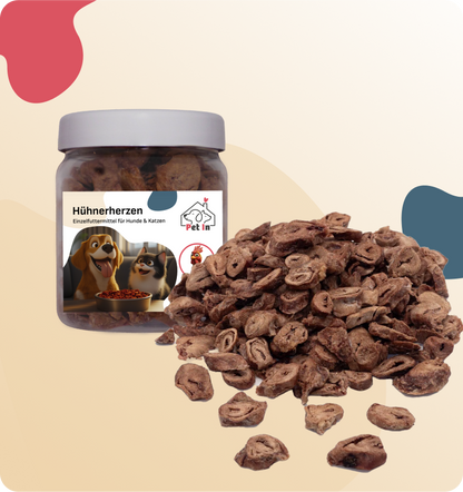 BARF SNACK | Hühnerherzen gefriergetrocknet