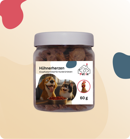BARF SNACK | Hühnerherzen gefriergetrocknet