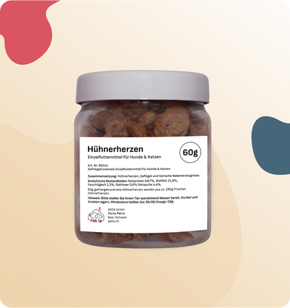 BARF SNACK | Hühnerherzen gefriergetrocknet