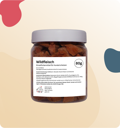 BARF SNACK | Wildfleisch gefriergetrocknet