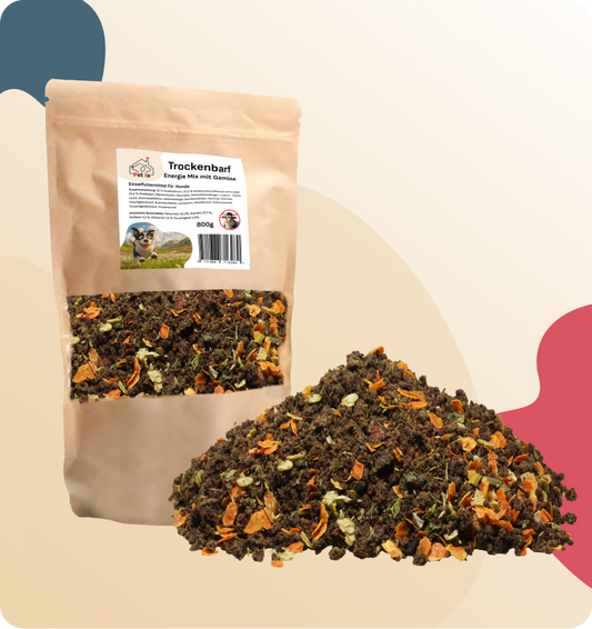 TROCKENBARF | Energie Mix 100% Fleisch und Gemüse